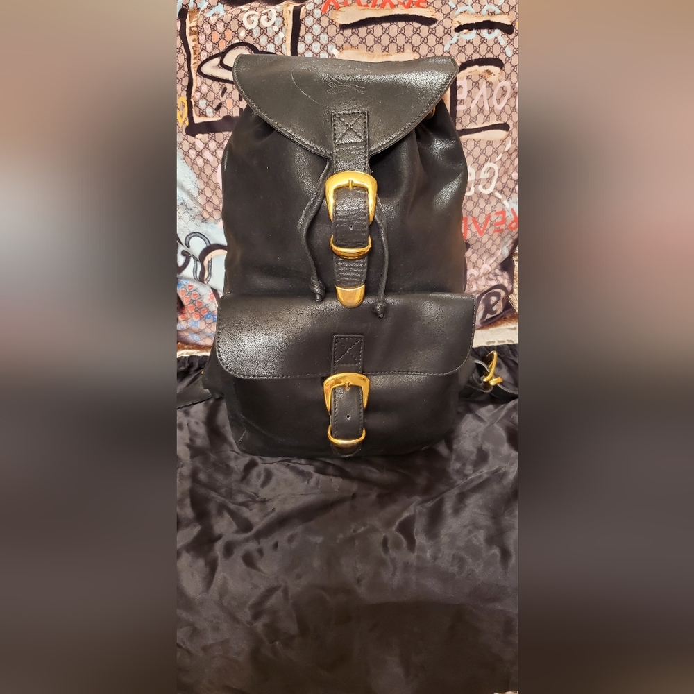 Versace Black Backpack